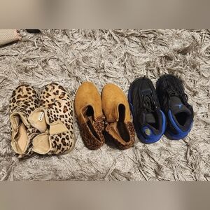 Kids Black and Blue Athletic Shoes